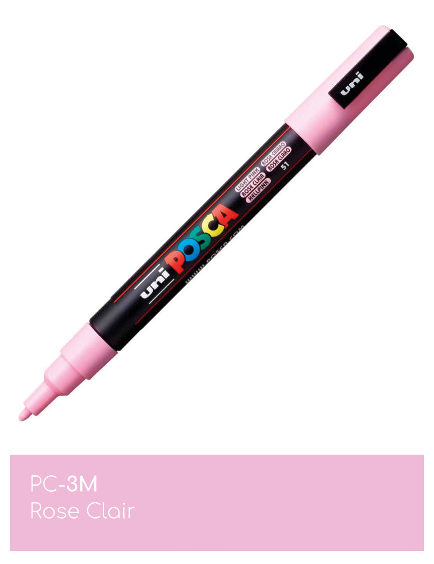 Marqueur peinture POSCA Pochette Pastel de 8 PC-3M