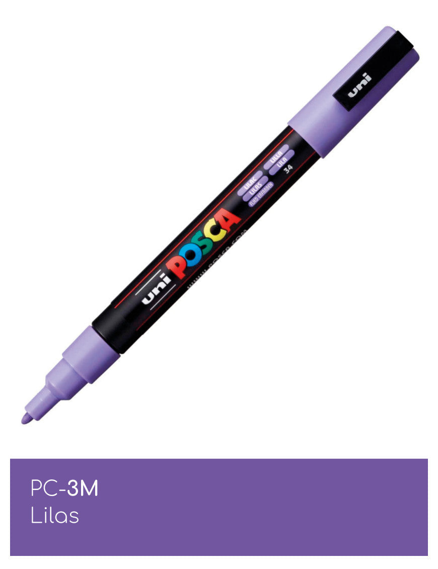 Marqueur peinture POSCA Pochette Pastel de 8 PC-3M